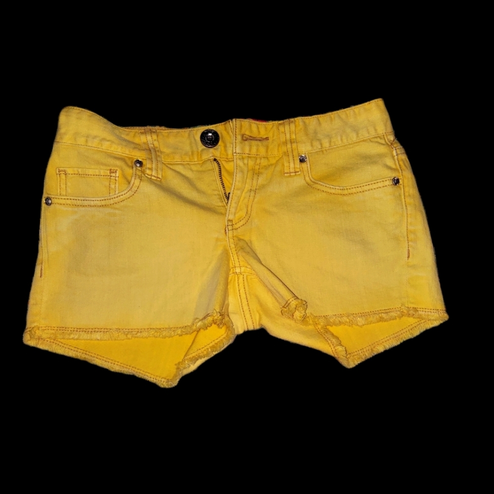 Yellow Jean Shorts